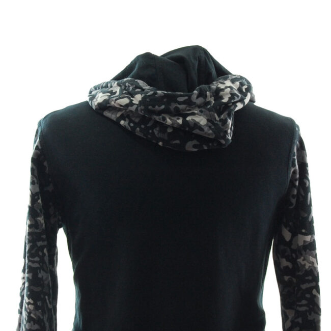 back of Nike Grey Camouflage Hoodie