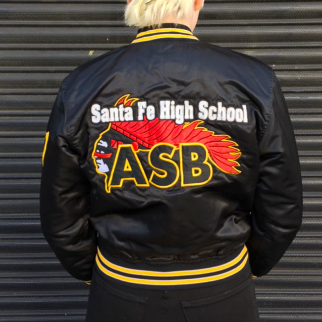 back of USA High School Baseball Jacket