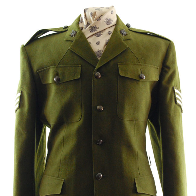 close up of British Dress Army Jacket