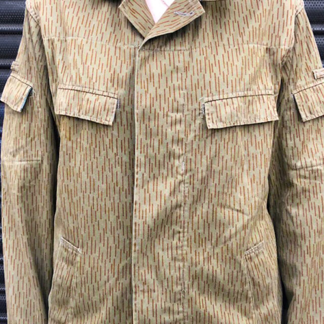 close up of East German Rain Pattern Jacket