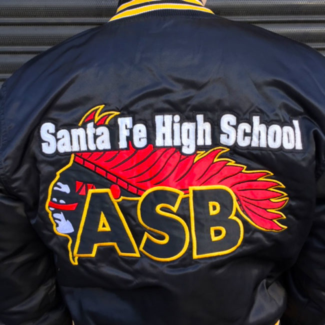 close up of USA High School Baseball Jacket