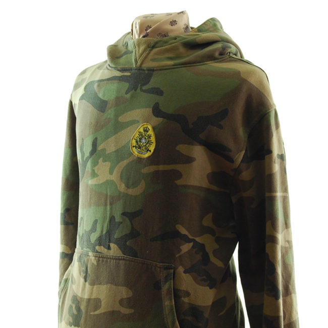 side of Kosumo Street Fighter Camouflage Hoodie