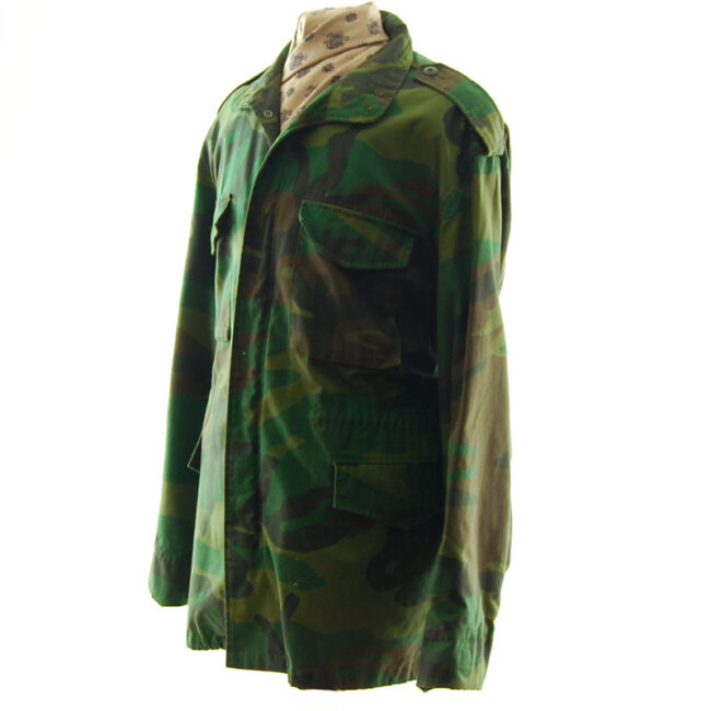 side of Real Military Camouflage Jacket