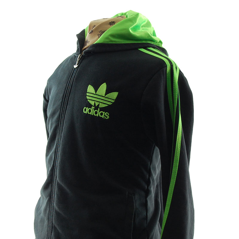 adidas green and black hoodie