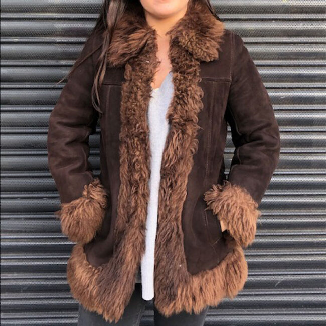 70s Afghan Inspired Sheepskin Jacket
