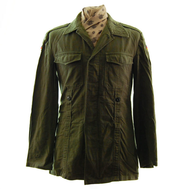 German Plain Green Military Jacket