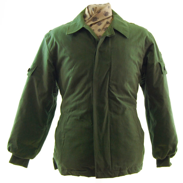 Padded Olive Green Military Jacket