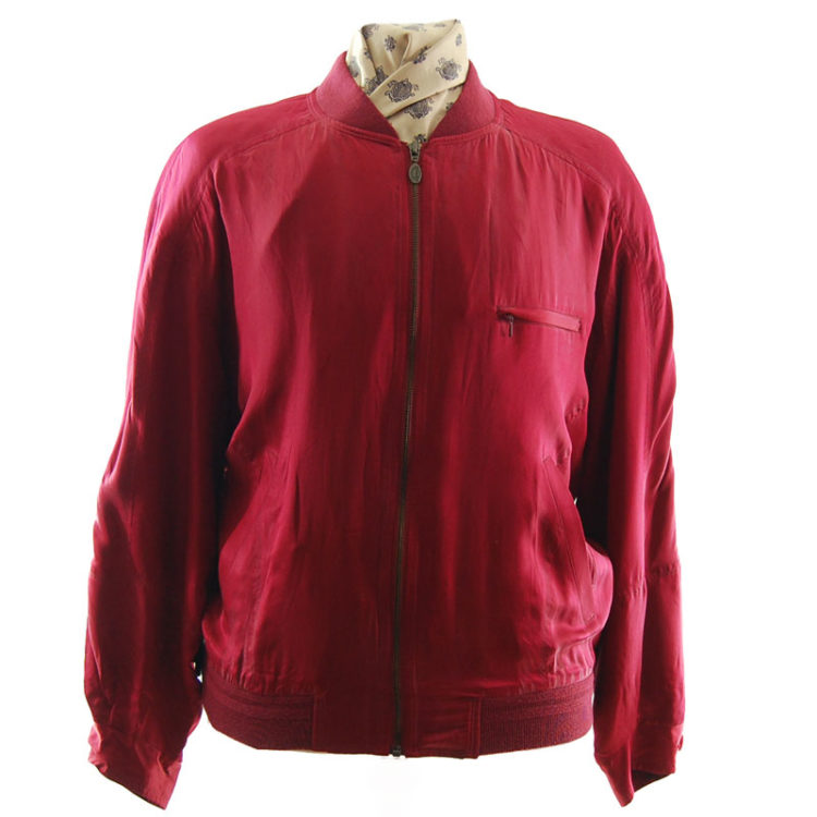 Redpoint Red Silk Bomber Jacket