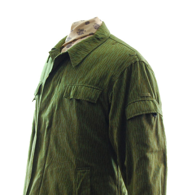close side of East German Rain Camouflage Jacket