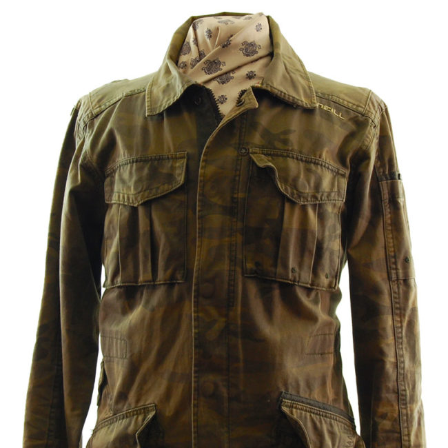 front of O'Neill Camo Military Inspired Jacket