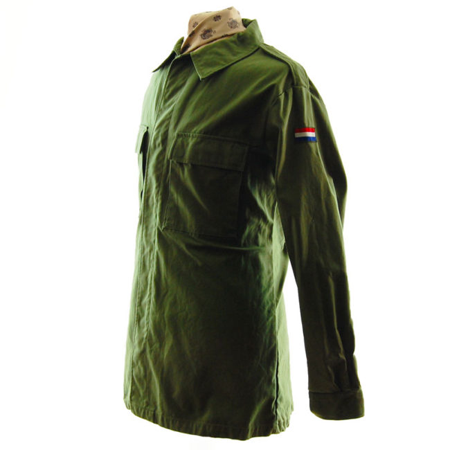 side of 1988 French Cotton Military Jacket