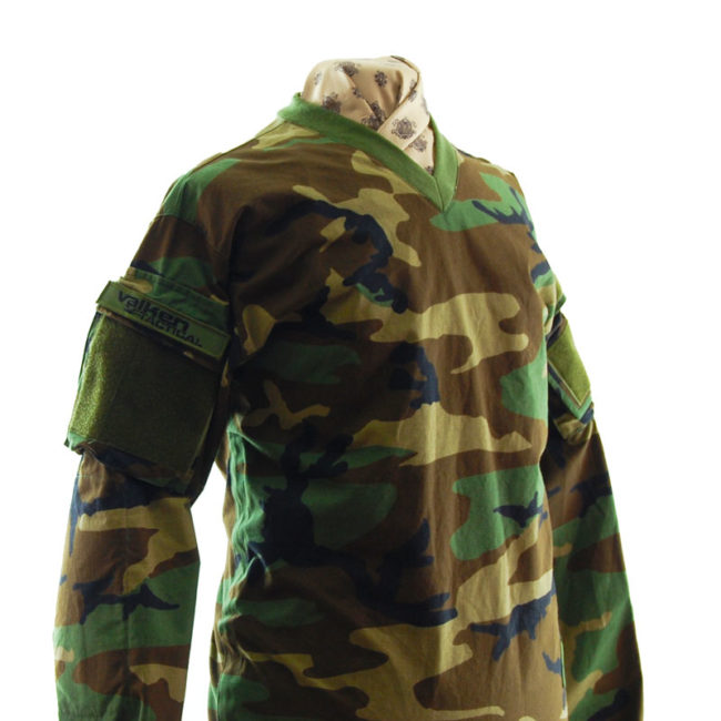 side of T.A.C Camouflage Long Sleeve Top