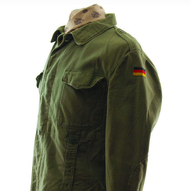 side of Vintage German Military Jacket