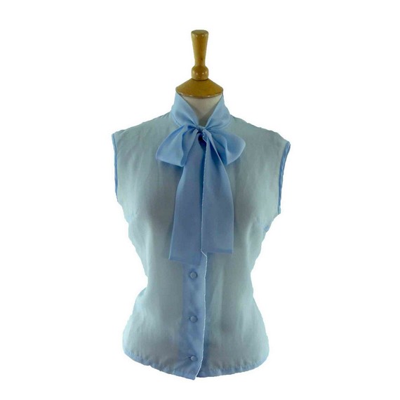 1960s Pussy Bow Blouse