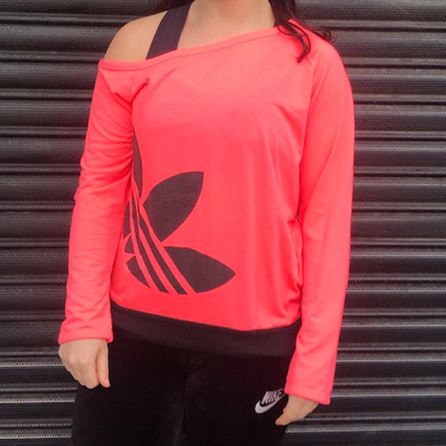 Adidas Neon Pink Tee Shirt