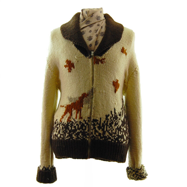 Animal Scene Buffalo Cardigan