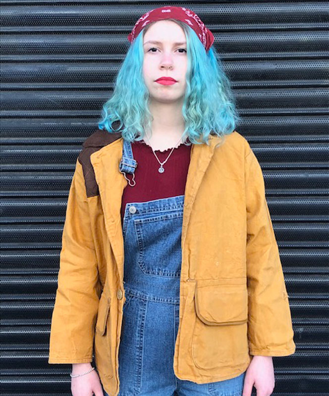 Beige Canvas Hunting Jacket - UK S - Blue 17 Vintage Clothing