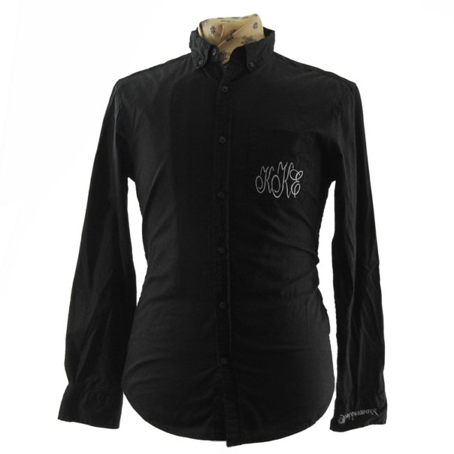 Black Embroidery Detailing Shirt