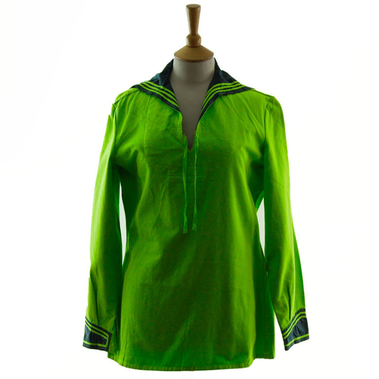 Neon Green Bib Sailor Top