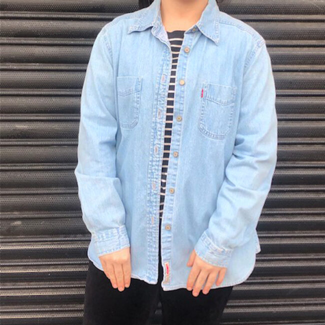 Red Tab Light Blue Denim Shirt