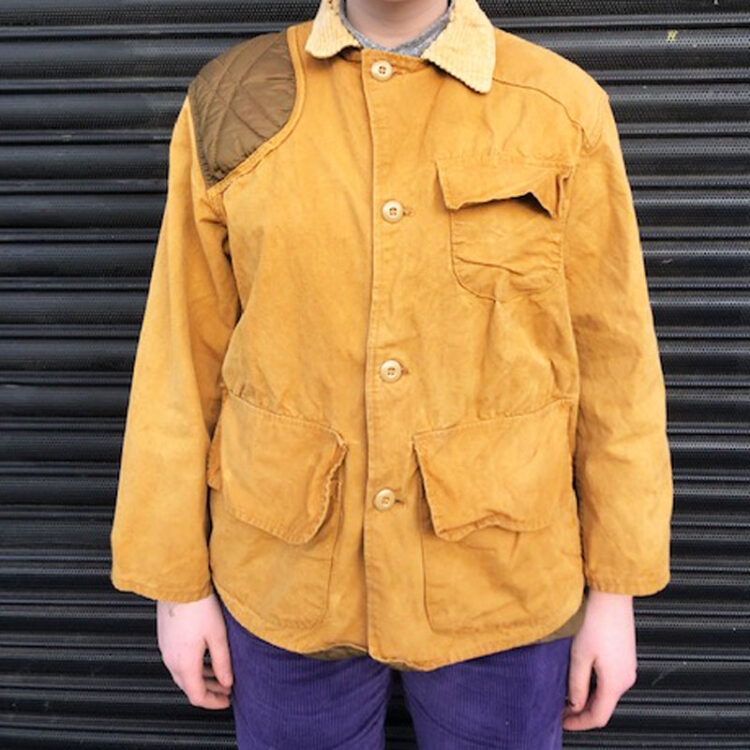 Vintage Canvas Hunting Jacket UK L Blue 17 Vintage Clothing