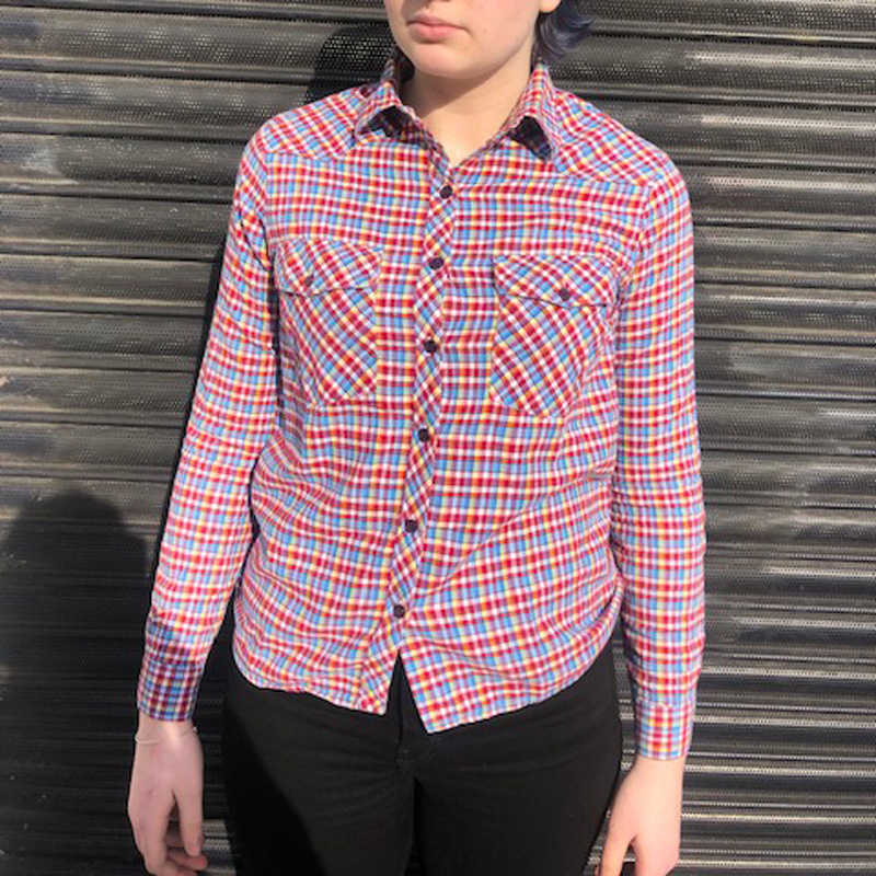 Vintage Multicolored Gingham Shirt