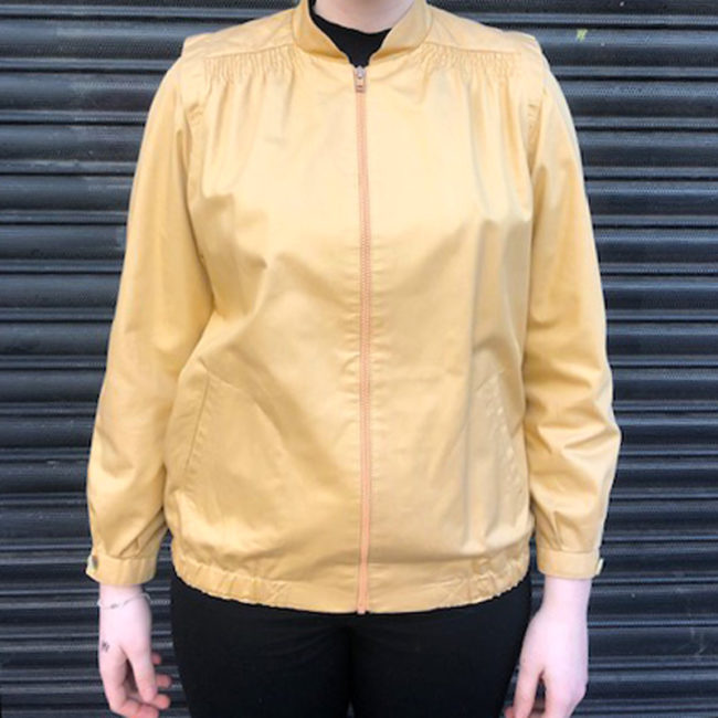 Womens Gold Cream Coloured Jacket