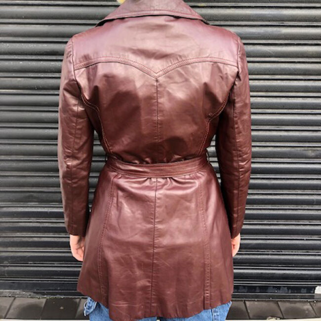 back of 70s Genuine Leather Jacket