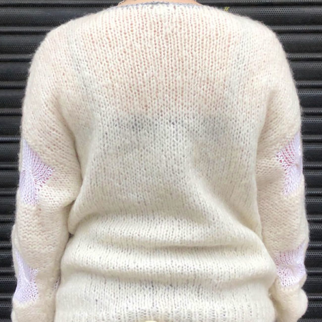 back of 80s Mohair And Wool Sweater