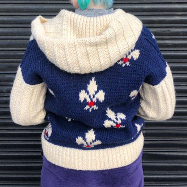 back of 80s Vintage Jumbo Knit Jumper