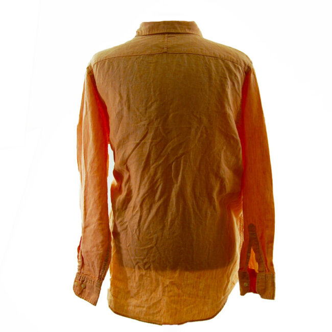 back of Banana Republic Orange Shirt