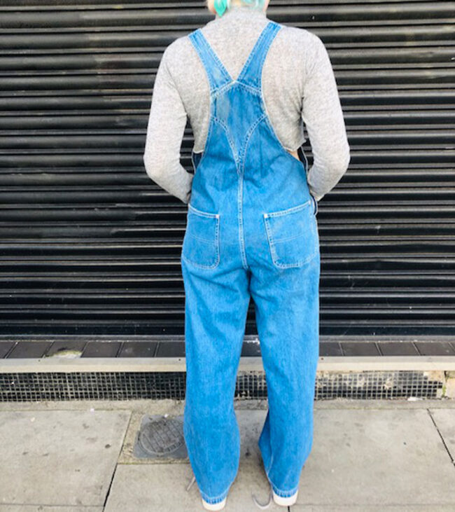 back of Denim Tommy Hilfiger Dungarees