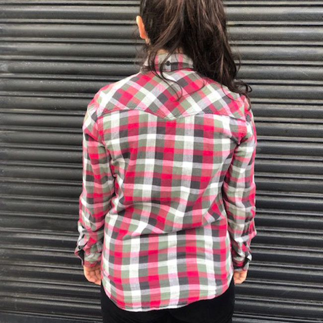 back of Levis Pink And Grey Shirt