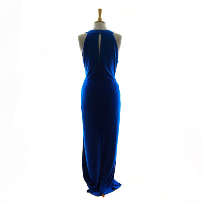 Back of Ossie Clark Blue Evening Dress