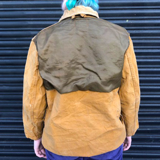 back of Vintage Canvas Hunting Jacket