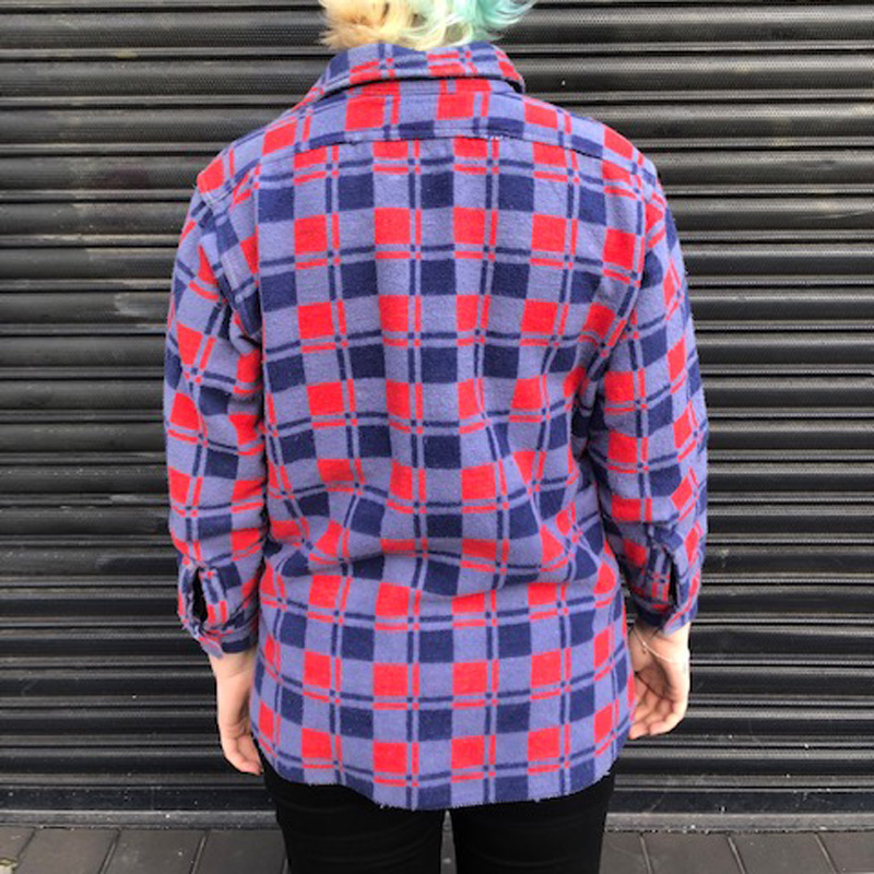 Vintage Champion Fleece Checkered Shirt 12