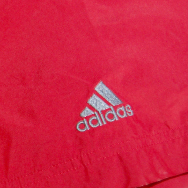 logo Vintage Adidas Red Windbreaker