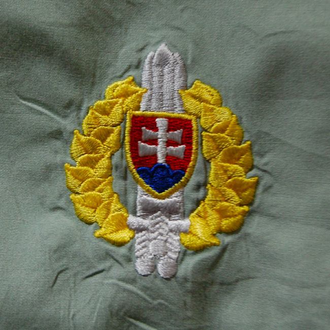 Embroidered logo symbol