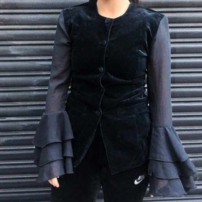 90s Satin And Velvet Jacket