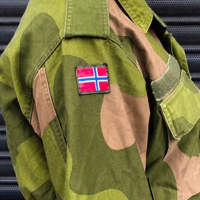 close side of Norwegian Woodland Camouflage Jacket