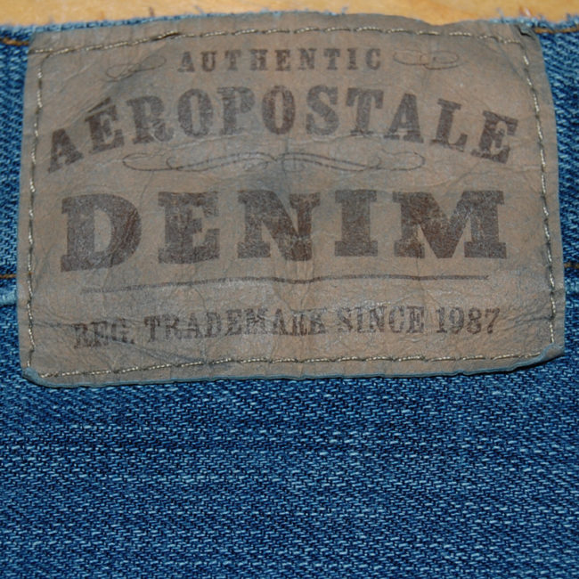 label of Aeropostale Men's Carpenter Jeans