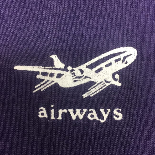 logo Navy Blue Airways Tee Shirt