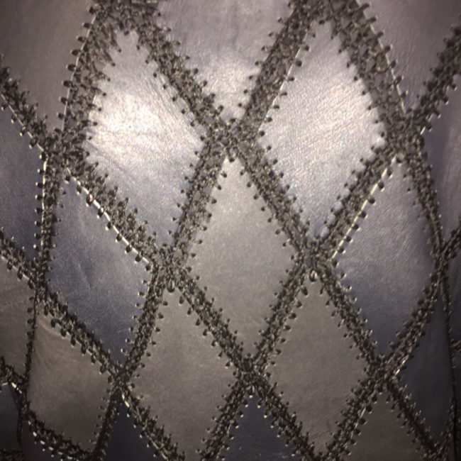 pattern on Black And White Patchwork Jumper