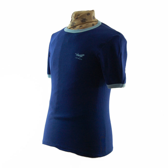 side of Navy Blue Airways Tee Shirt
