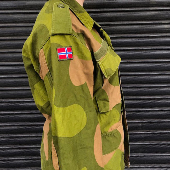side of Norwegian Woodland Camouflage Jacket