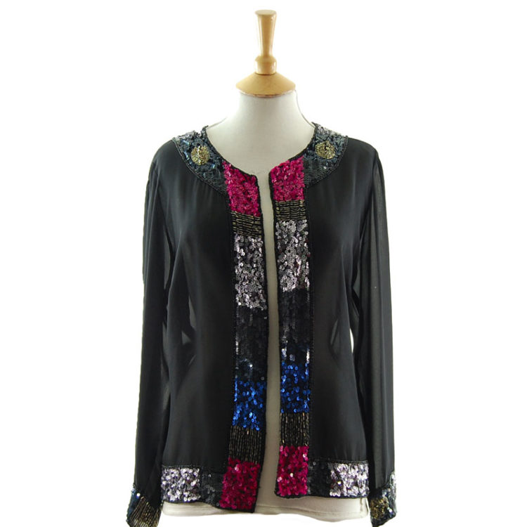 Light Chiffon Sequin Jacket