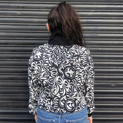 back of Carre Paris Monochrome Top