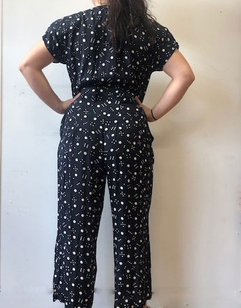 back of Polka Dot Vintage Playsuit