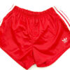 90s Adidas Satin Red Sport Shorts
