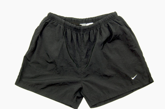 90s Plain Black Nike Sport Shorts